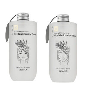 2 PACK GLAMFOX K-BEAUTY Rice Niacinamide Toner Glowing & Moisturizing